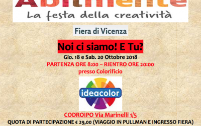 Vieni con noi ad ABILMENTE mostra atelier internazionale della manualità creativa!